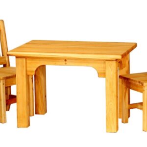 Handmade Butcher Block Children’s Table and Chair Set