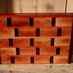 Handmade End Grain Butcher Block, Walnut Cherry Mahogany