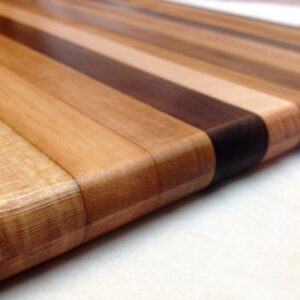 Handmade Hardwood Cutting Board: Walnut, Sycamore, Cherry, Ash