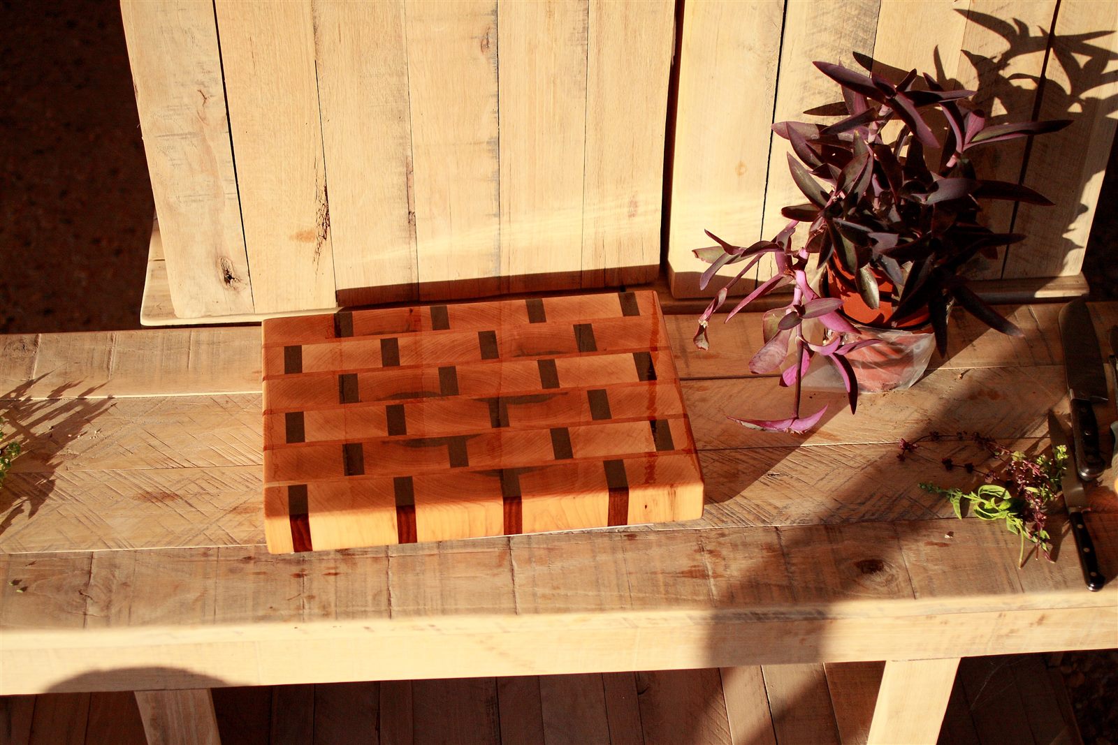 Hand Laid Hardwood Cuttingboard B1 - Image 3
