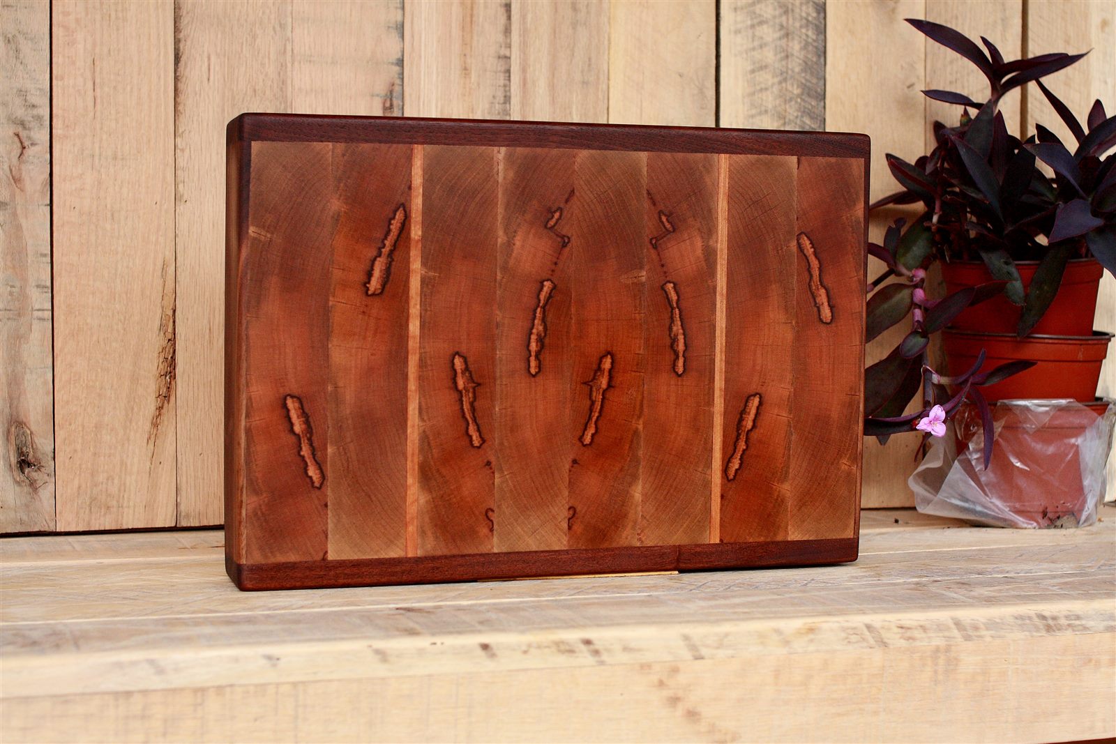Handmade Hardwood Cutting Board: Walnut, Sycamore, Cherry, Ash - Image 2