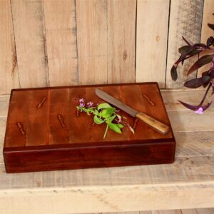 End Grain Butcher Block, Black Walnut Cherry Sycamore, Handmade Cutting Board